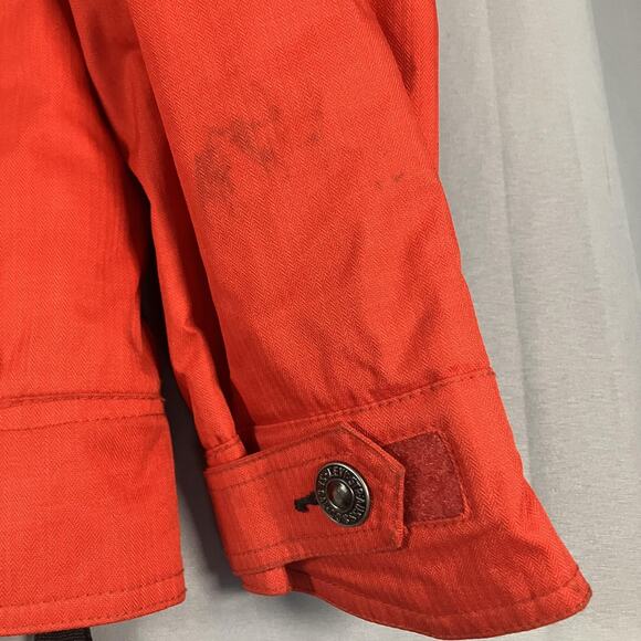 Levi's x 686 Jacket Womens Large Red Snowboard Ski Faux Fur Hood Sherpa Lined - Picture 4 of 16